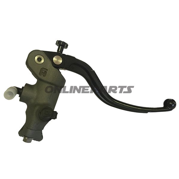 Accossato Hydraulic Brake Master Cylinder16 X 16 Fixed Lever Black For 22Mm Bars