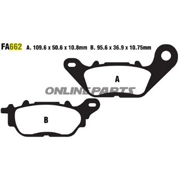 Brake Pads Sintered Gpfax Ebc Gpfax662hh