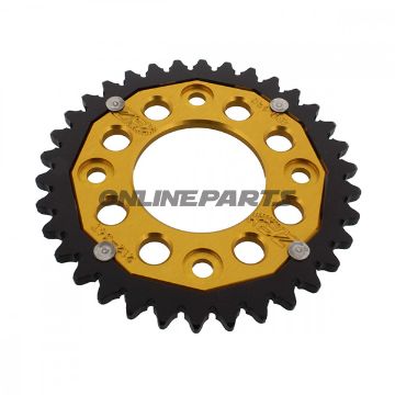Rear Sprocket Dual 34 Tooth Pitch 420 Goldzf Inner Diameter 058 Bolt Spacing 090