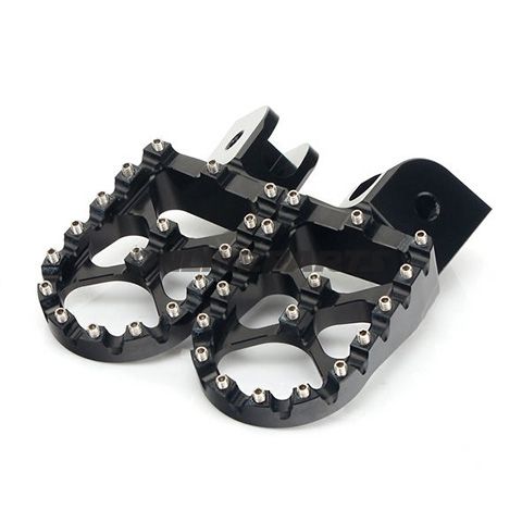 Foot Rests Kit Black Accossatomotocross