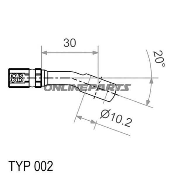 Vario Banjo Fittingtyp002 10 Mm 20Deg Anthrazit