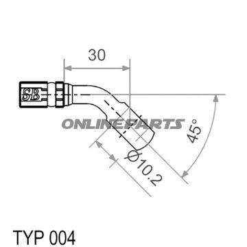Vario Banjo Fittingtyp004 10 Mm 45Deg Anthrazit