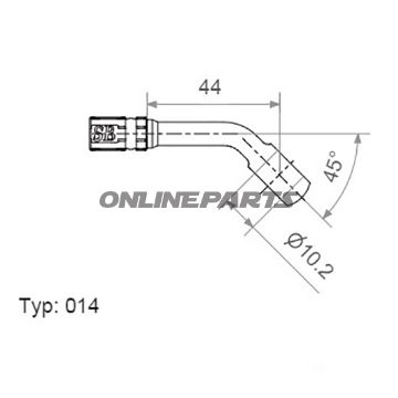 Vario Banjo Fittingtyp014 10 Mm 45Deg Schwarz
