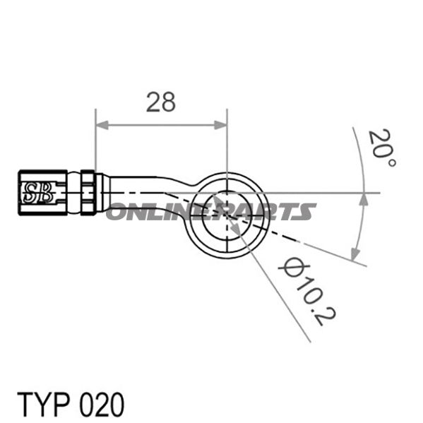 Vario Banjo Fittingtyp020 10 Mm 20Degs Chrom