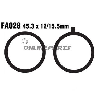 Brake Pads Std Ebc Fa028
