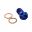 Banjo Bolt Single M10x1.00Titan Rac Blue Pb