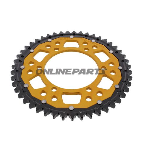 Rear Sprocket Dual 47 Tooth Pitch 530 Goldzf Inner Diameter 110 Bolt Spacing 130