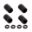 Vent Cover Kit Proboltcont 4 Alu Black
