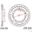 Rear Sprocket 43 Tooth Pitch 520Inner Diameter 112 Bolt Spacing 138