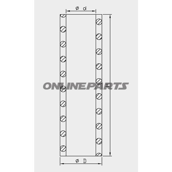 Fork Spring 25N/Mm105 Mm 26 Mm Kayaba