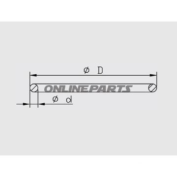 O-Ring For Piston Suspension Strut40 Mm Kayaba