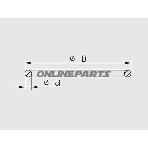 O-Ring For Piston Suspension Strut50 Mm Kayaba