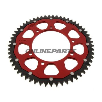 Rear Sprocket Dual 57 Tooth Pitch 428 Redzf Inner Diameter 105 Bolt Spacing 125