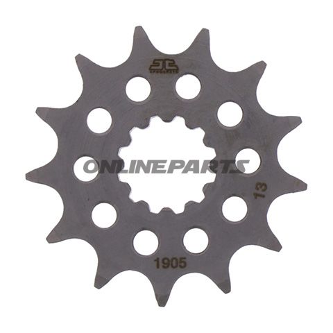Front Sprocket Racing 13 Tooth Pitch 428Narrow Spline Inner Diameter 17/20