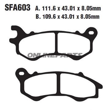 Brake Pads Carbon Scooter Ebcalternative: 7875297