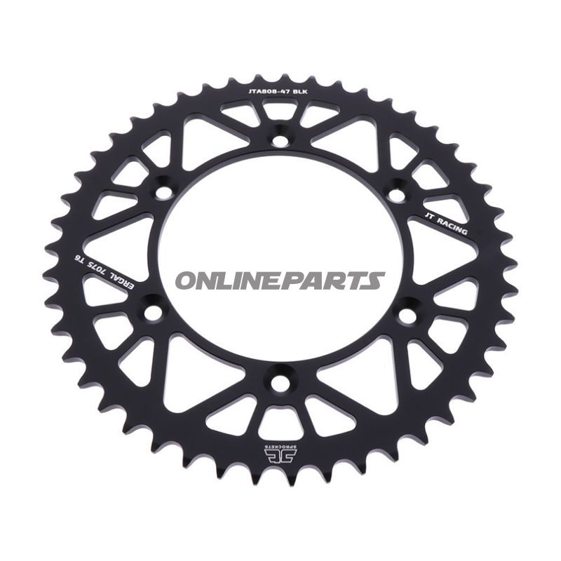 Rear Sprocket Aluminium 47 Tooth Pitch 520 Blackjt Inner Diameter 126 Bolt Spacing 146