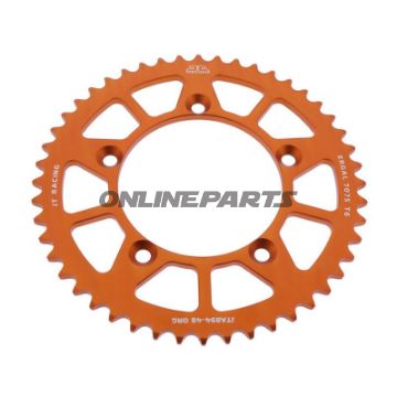 Rear Sprocket Aluminium 48 Tooth Pitch 420 Orangejt Inner Diameter 098 Bolt Spacing 115