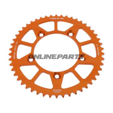 Rear Sprocket Aluminium 50 Tooth Pitch 420 Orangejt Inner Diameter 098 Bolt Spacing 115