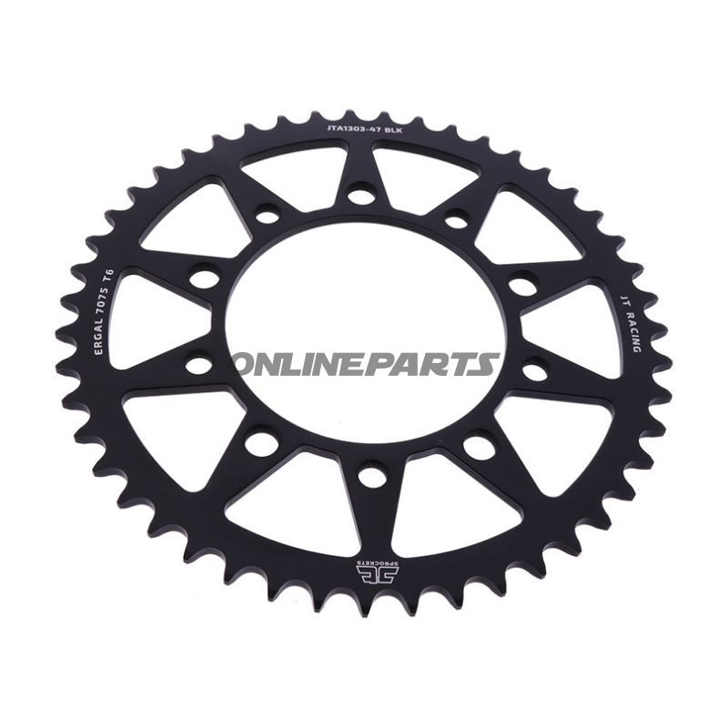 Rear Sprocket Aluminium 47 Tooth Pitch 520 Blackjt Inner Diameter 112 Bolt Spacing 138