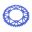Rear Sprocket Aluminium 49 Tooth Pitch 520 Bluejt Inner Diameter 130 Bolt Spacing 150