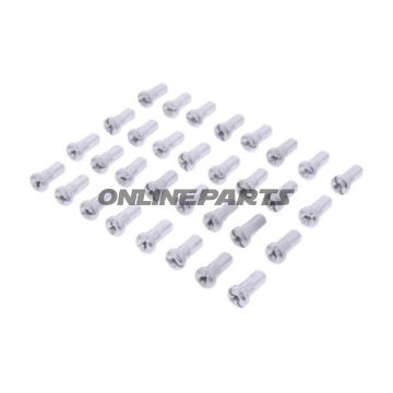 Spoke Nipple Kit Front36 Piece Alu Silver