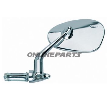 Spejl Oval Chrom, Venstreleft Hand