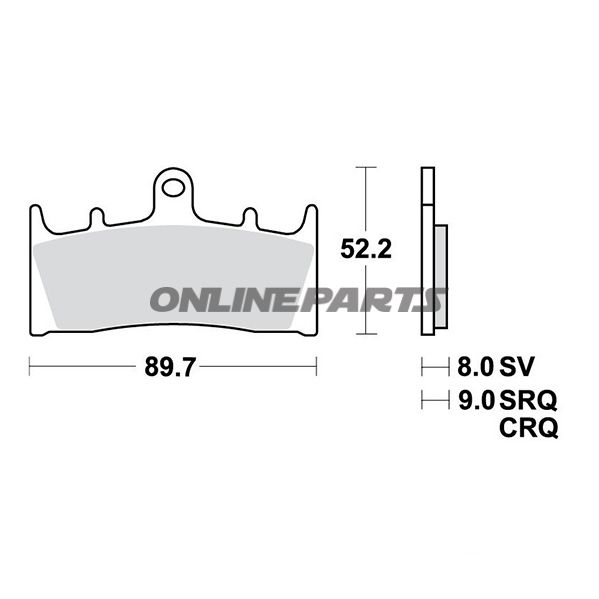 Brake Pads Sintered Sv Trwaltn 7328727/7630005