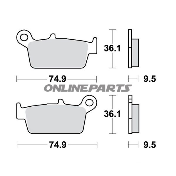 Brake Pads Sintered Rsi Trwaltn 7324452