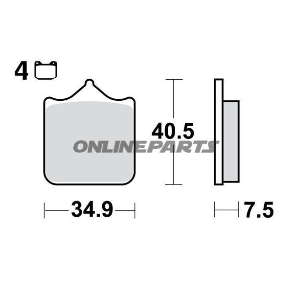 Brake Pads Carbon Crq Trw Lucalternative: 7321482