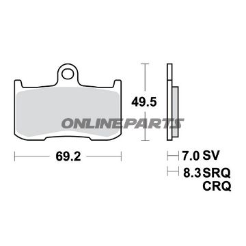 Brake Pads Sintered Sv Trwaltn 7324304/7630014