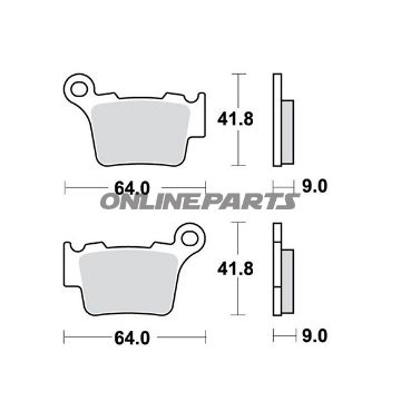 Brake Pads Sintered Si Trwaltn 7320062