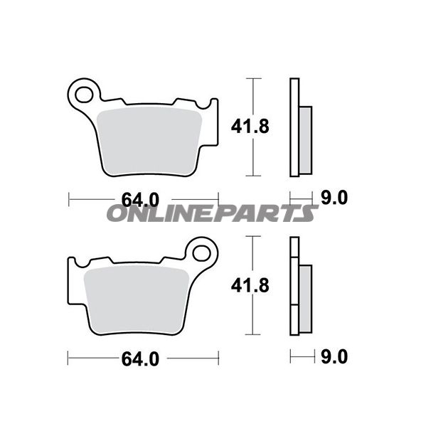 Brake Pads Sintered Si Trwaltn 7320062