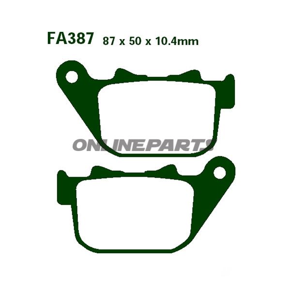 Brake Pads Std Ebc Fa387