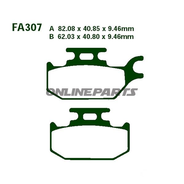 Brake Pads Sintered R Ebc Fa307raltn 7874597
