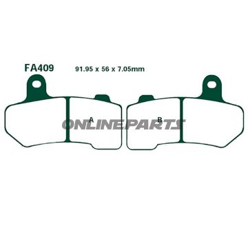 Brake Pads Std Ebc Fa409