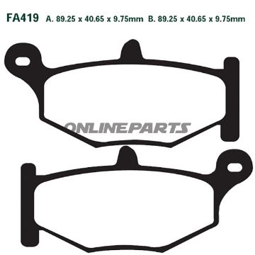 Brake Pads Std Ebc Fa419
