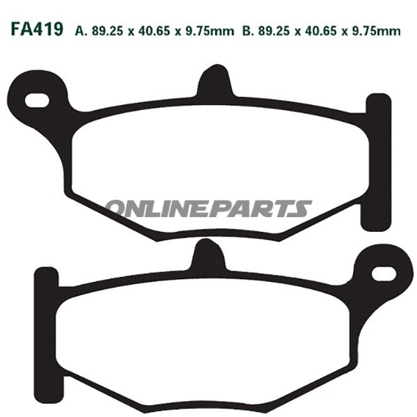 Brake Pads Std Ebc Fa419