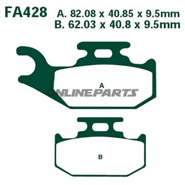 Brake Pads Std Ebc Fa428tt