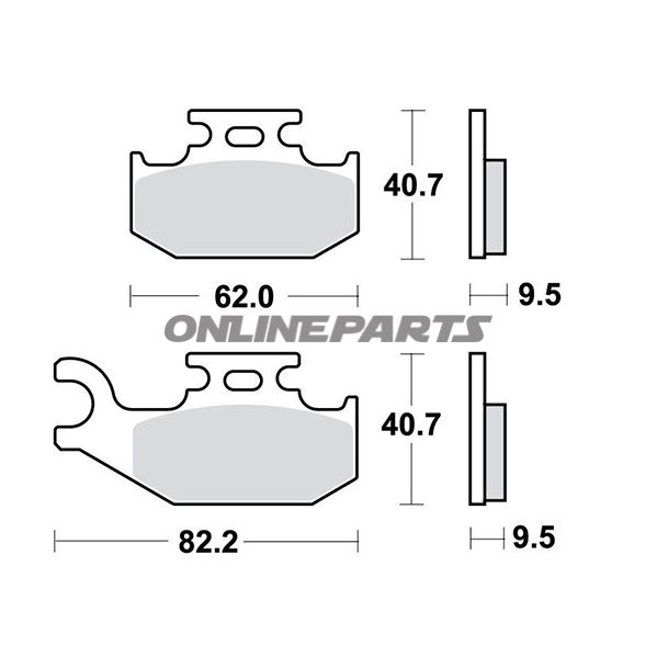 Brake Pads Sintered Si Trwaltn 7325681