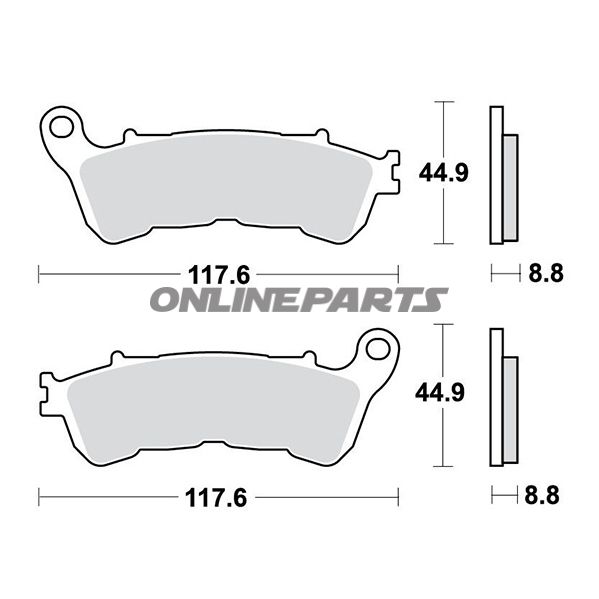 Brake Pads Sintered Trwaltn 7320435