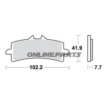 Brake Pads Sintered Sv Trwaltn 7322456