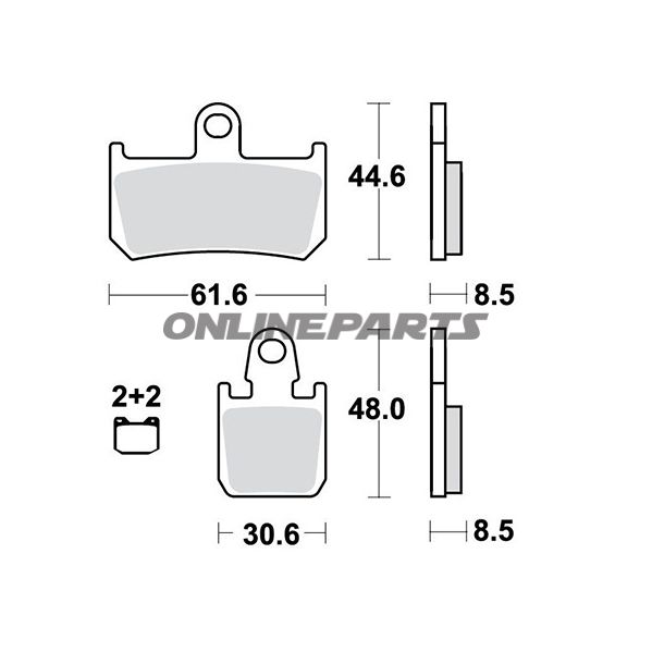 Brake Pads Sintered Sv Trwaltn 7322449