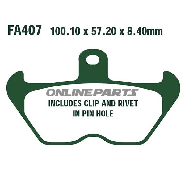 Brake Pads Std Ebc Fa407altn 7873169/7630076