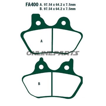 Brake Pads Std Ebc Fa400altn 7630081