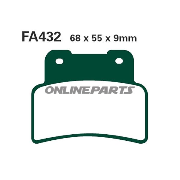 Brake Pads Std Ebc Fa432altn 7874688