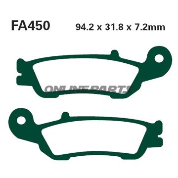 Brake Pads Sintered R Ebc Fa450raltn 7874753