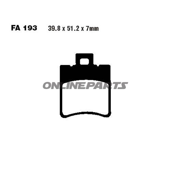 Brake Pads Scooter Ebc Sfa193altn 7874985