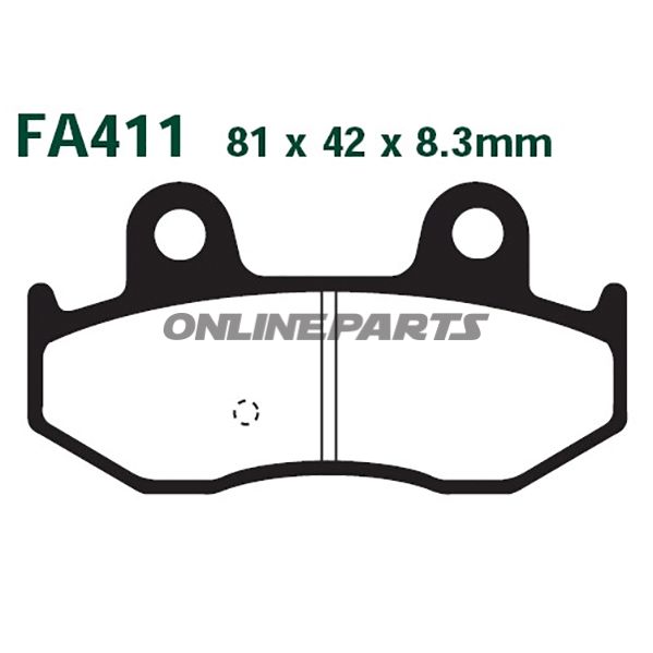 Brake Pads Scooter Ebc Sfa411oder 7870239