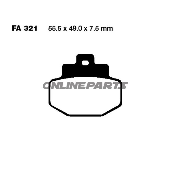 Brake Pads Scooter Ebc Sfa321oder 7870234