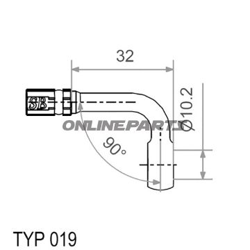 Typ019 10Mm 90Deg Black Banjo Variotyp019 10 Mm 90 Schwarz
